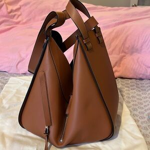 Loewe small hammock tan-brown leather bag